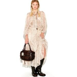 Free People On The Horizon Maxi Skirt Set Tea Combo Size L